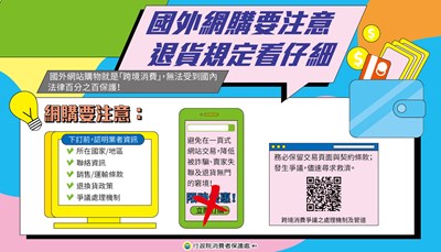 國外網購要注意 退貨規定看仔細 