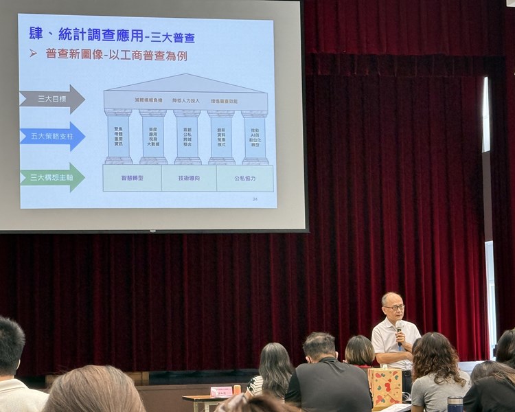 6-行政院主計總處林玉樹專門委員-主講統計調查結果之推廣與運用